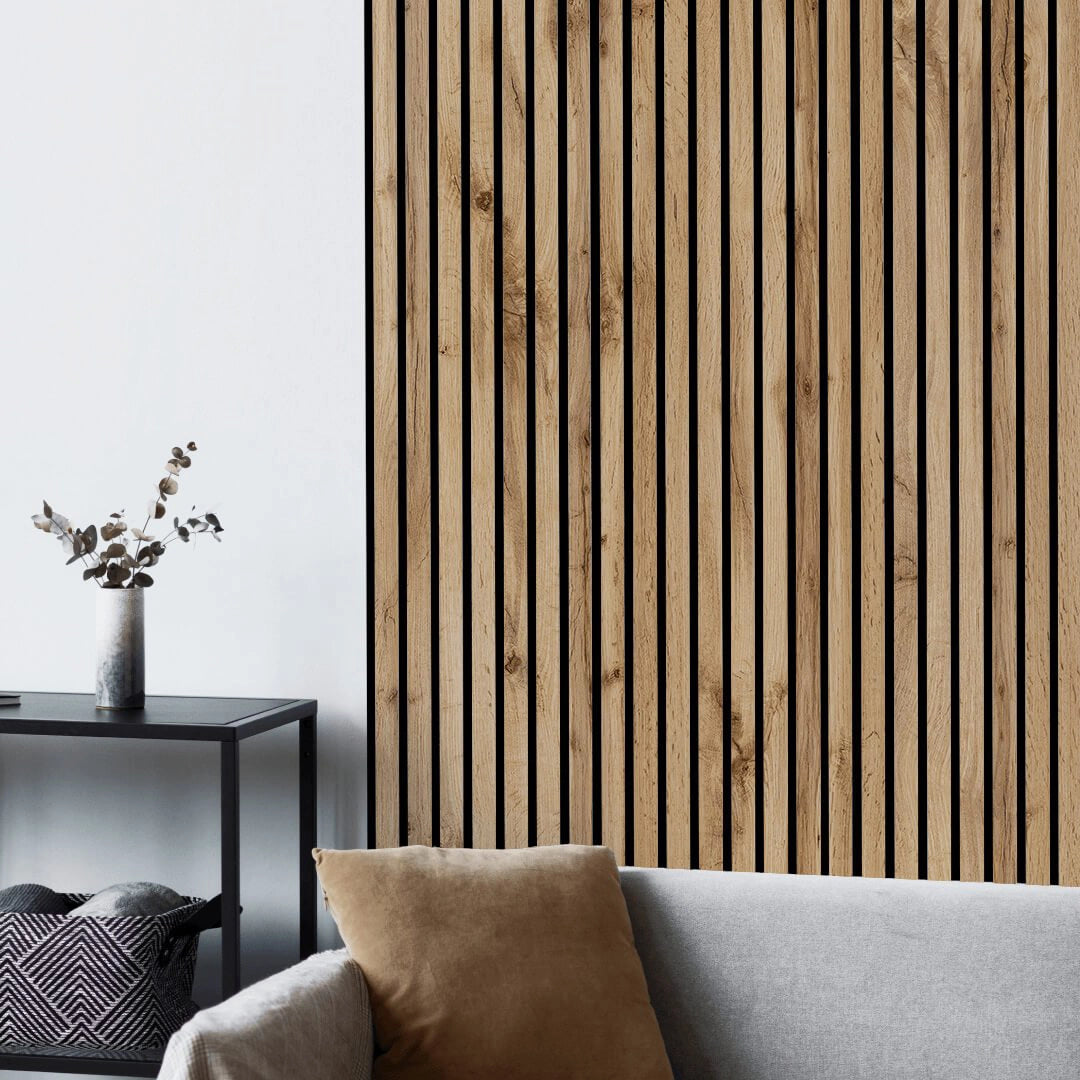 Akustikpaneele Pekannuss 278cm x 60cm Akustikpaneele aus Holz - Wohndeko.com