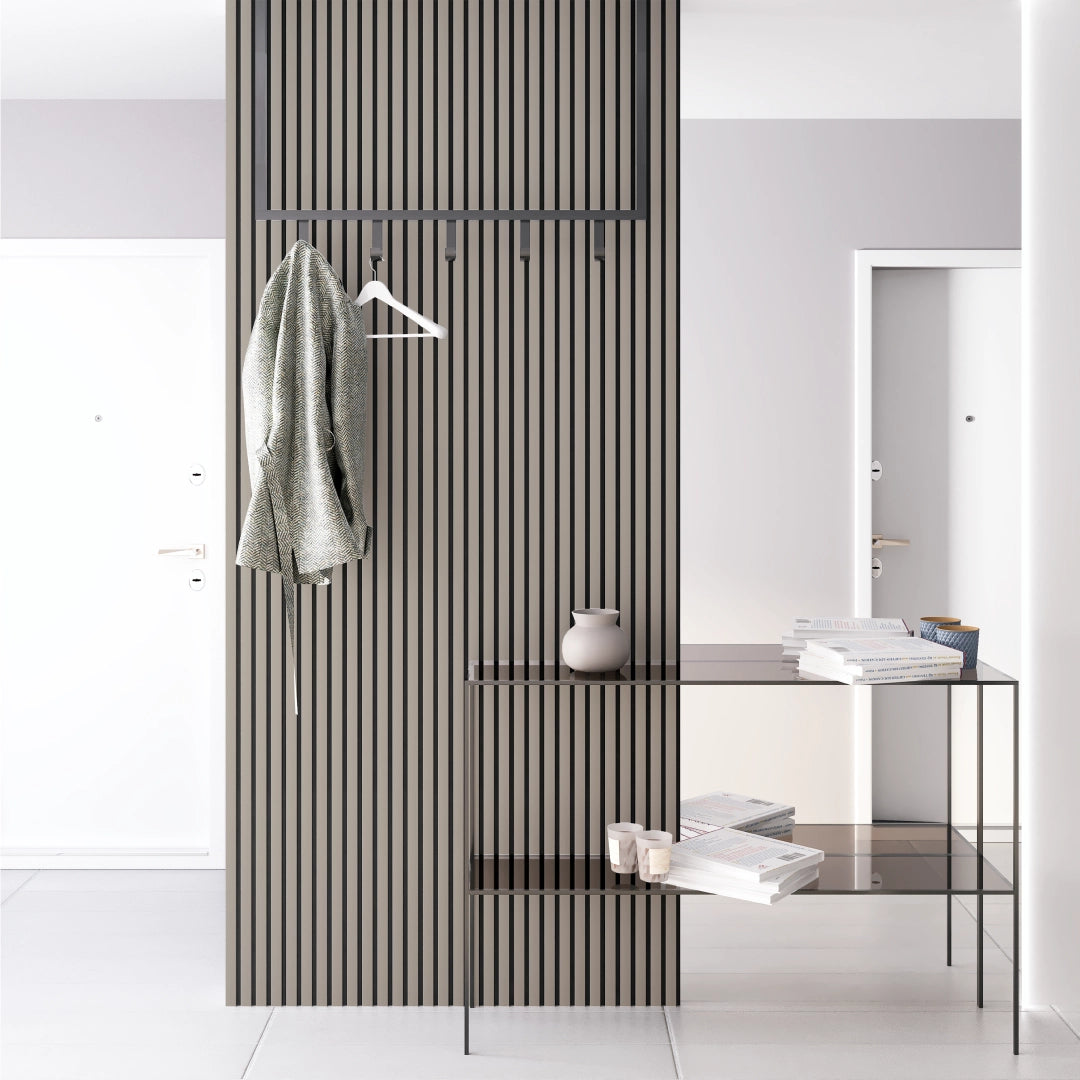 Akustikpaneele Sandgrau 278cm x 60cm Akustikpaneele aus Holz - Wohndeko.com