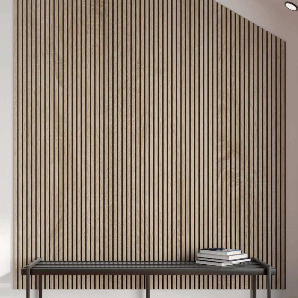Akustikpaneele Sonoma Eiche 278cm x 60cm Akustikpaneele aus Holz - Wohndeko.com