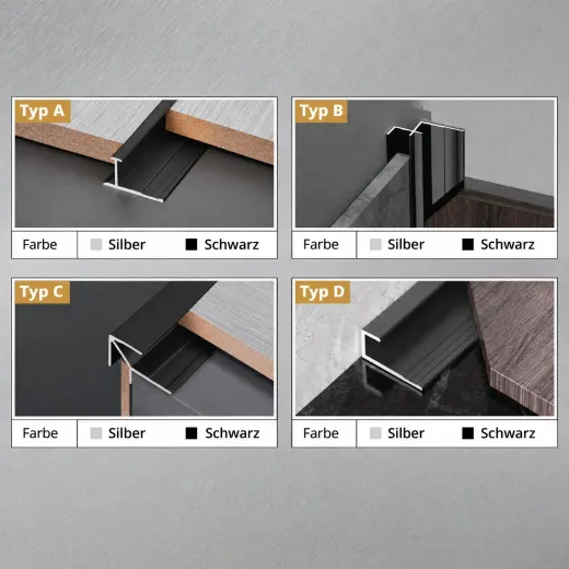 Abschlussprofil Schwarz, 3 m – für PVC-Wandpaneele