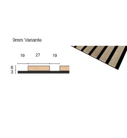 Akustikpaneele Sandgrau 278cm x 60cm Akustikpaneele aus Holz - Wohndeko.com