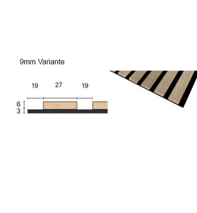 Akustikpaneele Sandgrau 278cm x 60cm Akustikpaneele aus Holz - Wohndeko.com