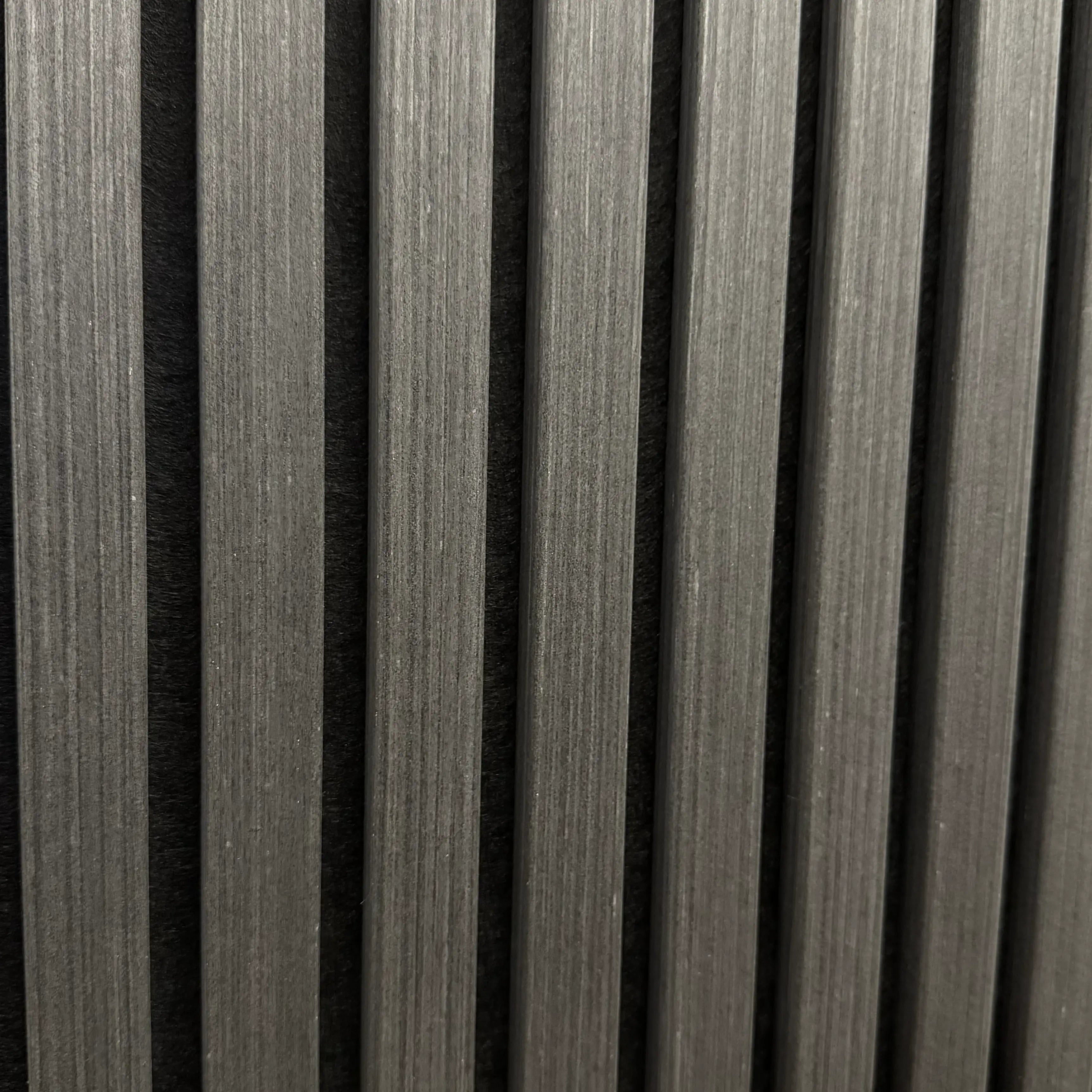 Akustikpaneele Anthrazit Echtholz | 240 cm x 60 cm | Dreiseitig Echtholzfurnier