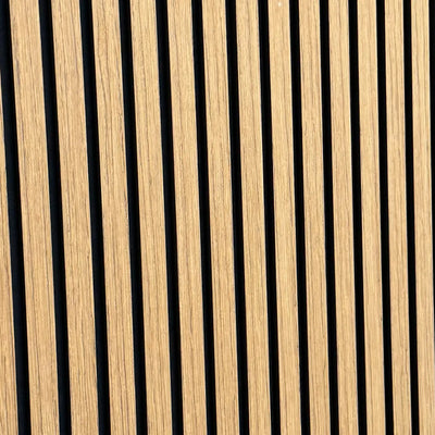 Akustikpaneele Teak "Herbstgold" | Dreiseitig Echtholzfurnier