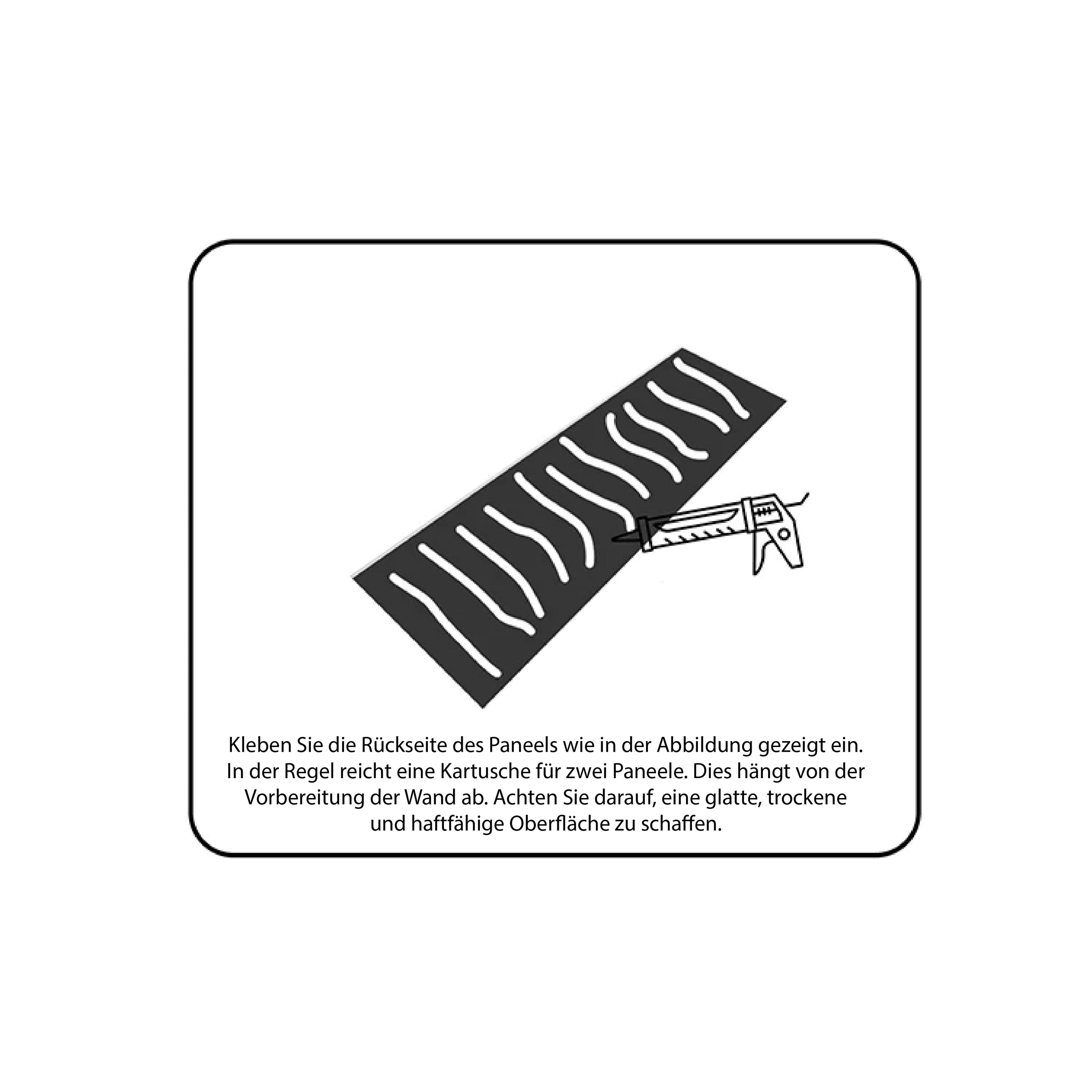 Montagekleber - 1x Kartusche reicht für 2 Paneele WOHNDEKO.COM