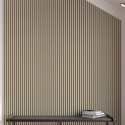 Akustikpaneele Palomino 278cm x 60cm Akustikpaneele aus Holz - Wohndeko.com