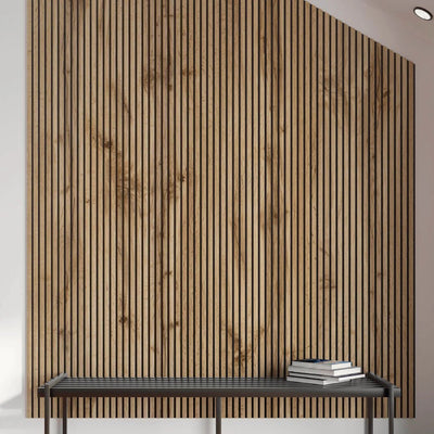 Akustikpaneele Pekannuss 278cm x 60cm Akustikpaneele aus Holz - Wohndeko.com
