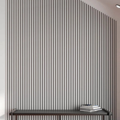 Akustikpaneele Weiß 278cm x 60cm Akustikpaneele aus Holz - Wohndeko.com
